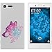 Produktbild PhoneNatic Case kompatibel mit Sony Xperia X Compact Silikon-Hülle Floral Wolf M3-6