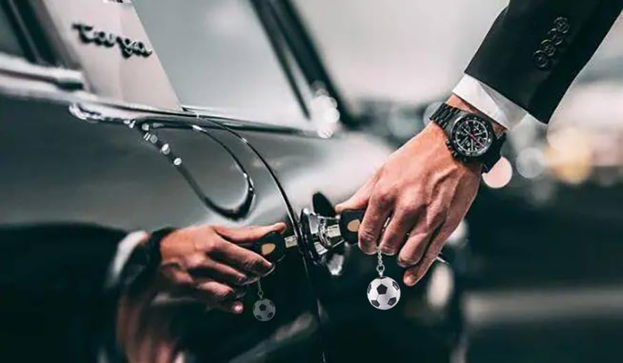 Miniatura 5 de KCKEYS Llavero de fútbol de la Copa del Mundo, llavero de balón de fútbol, llaveros de fútbol para mochila, llavero de fútbol para hombres, colgante