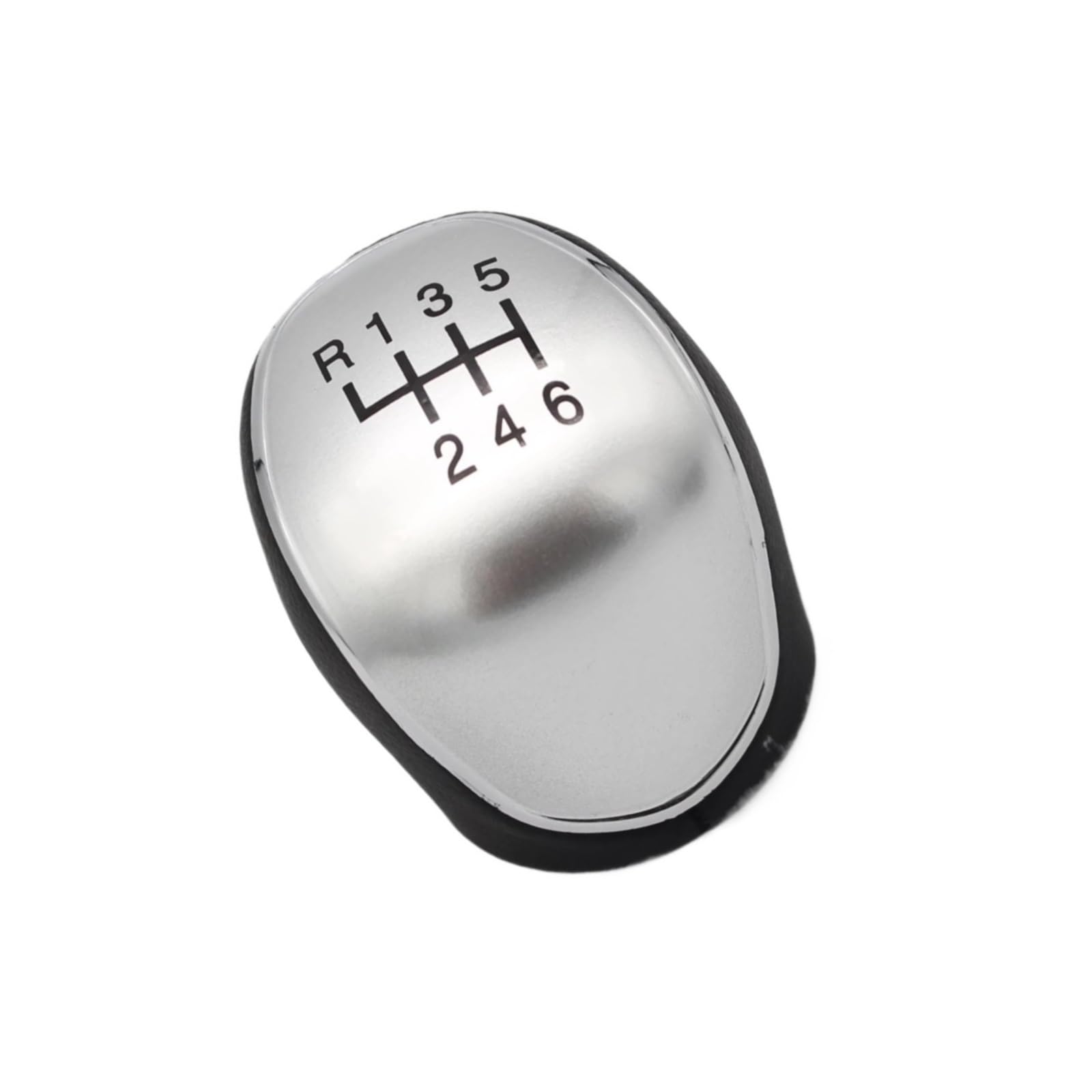Vbnyba Silver 6 Speed Car Shift Knob Lever Compatible With For Mondeo Iv Mk4 2007-2021 5 6 For Speed Gear Shift Knob Shifter Lever Arm Headball Car Accessorie