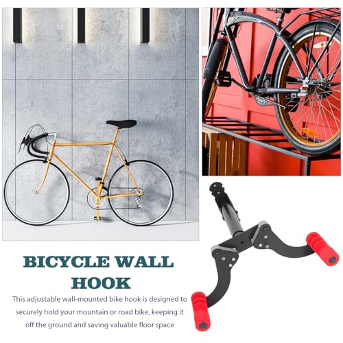 Soporte para bicicletas de montaña colgar pared vertical garaje resistente 4