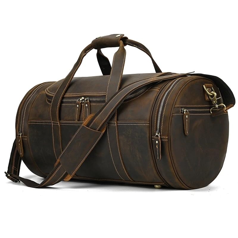 Large Men's Handbag Vintage Luggage Bags Carry on Male Big Travelling Duffle Bags Weekender Bags2