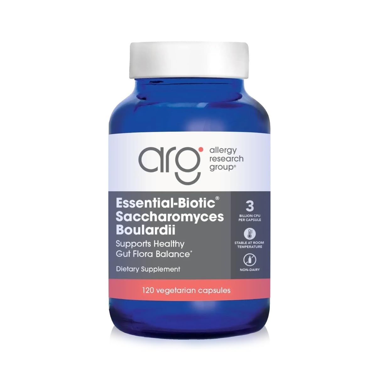 ARG Essential-Biotic Saccharomyces Boulardii, 120 Capsules 120 Count (Pack of 1)