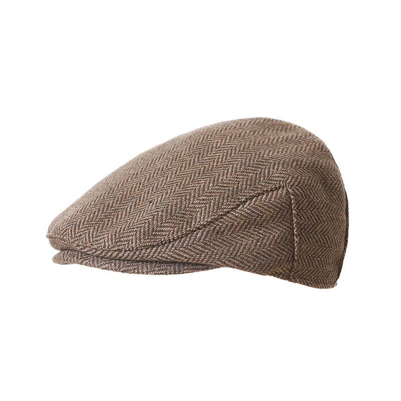 Kids Vintage Newsboy Cap Beret-Cabbie-Hat-Pageboy-Caps Tweed Flat
