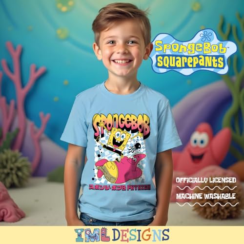 Nickelodeon Spongebob Squarepants Boys 2-Pack Short Sleeve Crewneck Graphic T-Shirt Bundle, 2-Piece Set for Kids and Toddlers4