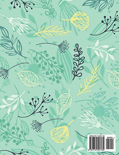 Monthly Budget Planner: Green Leaves Floral Design Budget Planner Book With Calendar 2018-2019 Incom
