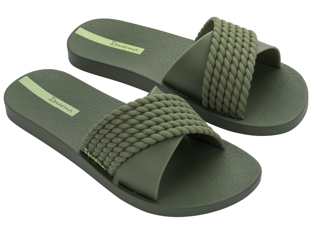 Ipanema Women's Street II FEM Slide Sandals, Dark Green/Green, 37 EU, Green, 5 UK