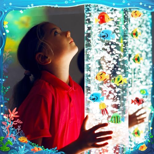 Image of Weewooday 20 Pcs Artificial Moving Fishes,Tropical Fish and Octopus