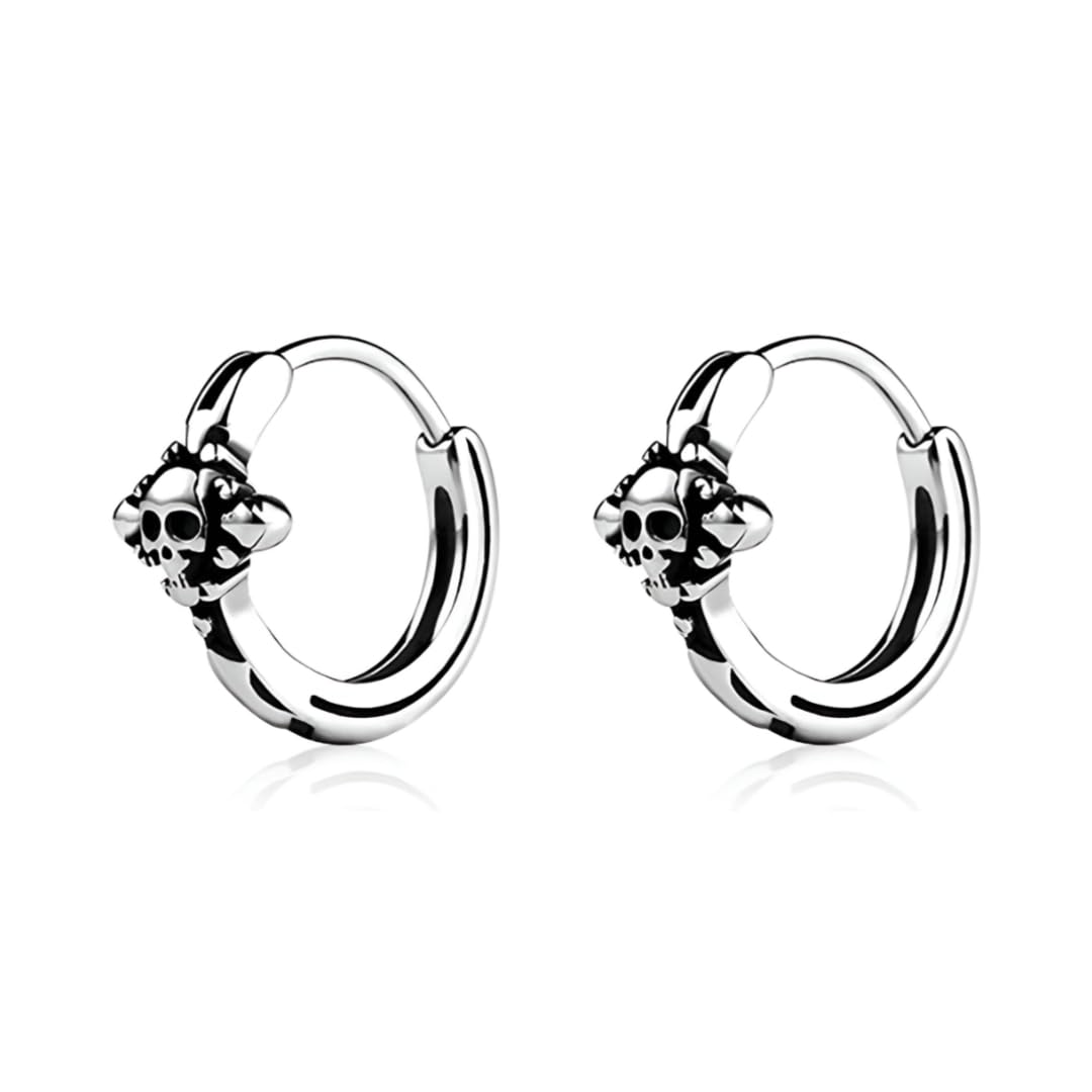 the men thing SPECTER LINK - Titanium Steel Hoop Earrings for Men & Boys (2 Pcs)-picture-36