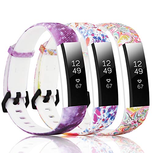 Honecumi ALTA-3PACK-3T4-S Floral Pattern Bands Compatible thumb #1