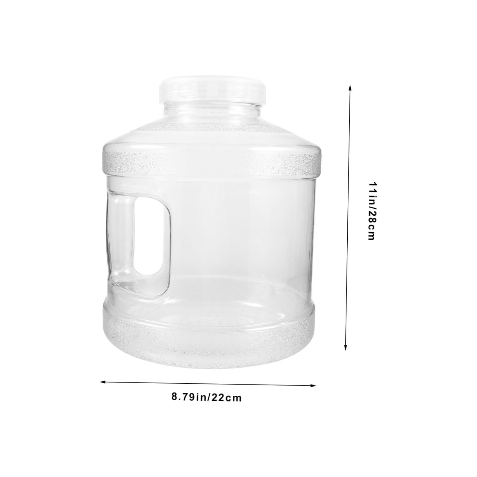 SUPVOX Camping Water Storage Bucket Lightweight Transparent Water Container with Portable Handle for Hiking Outdoor Activities and Tea Brewing