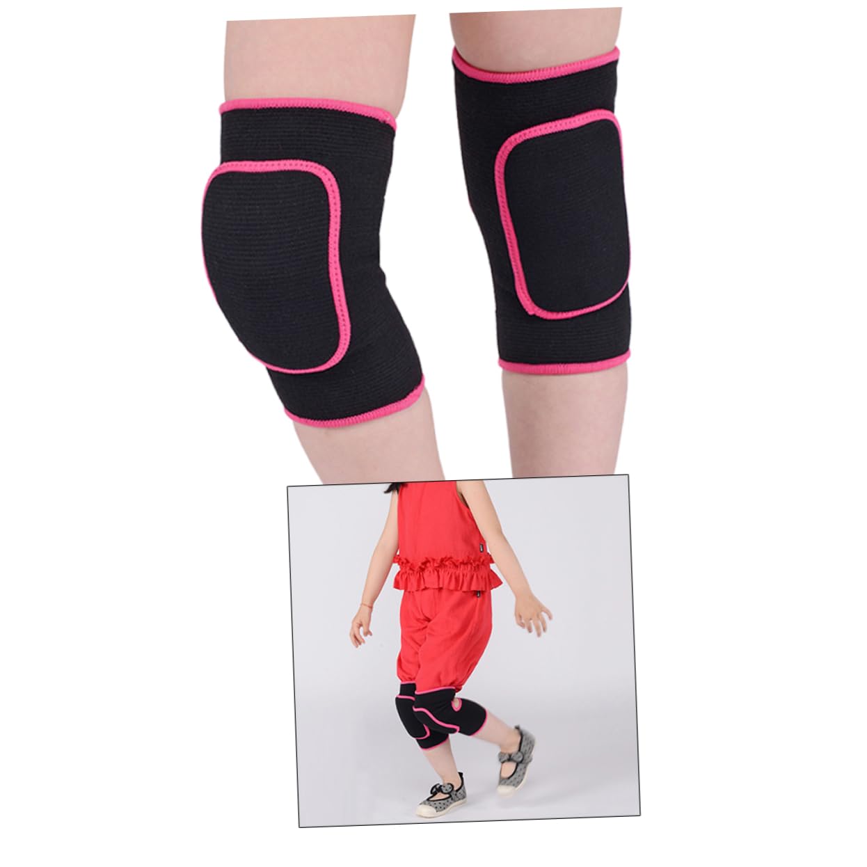 COLLBATH Cotton Dance Knee Pads for Boys and Girls Foam Knee Pad for Running Hiking