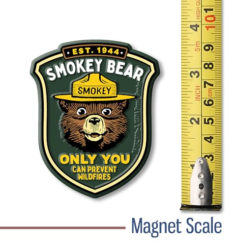 Imán Decorativo 3D de Goma Smokey Bear 2.8 x 3.4 in miniatura 2