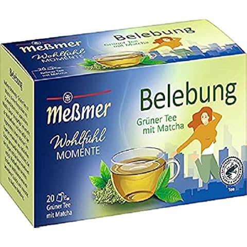 Meßmer BELEBUNG | Grüner Tee mit Matcha | 20 Teebeutel | Vegan | Glutenfrei Cover