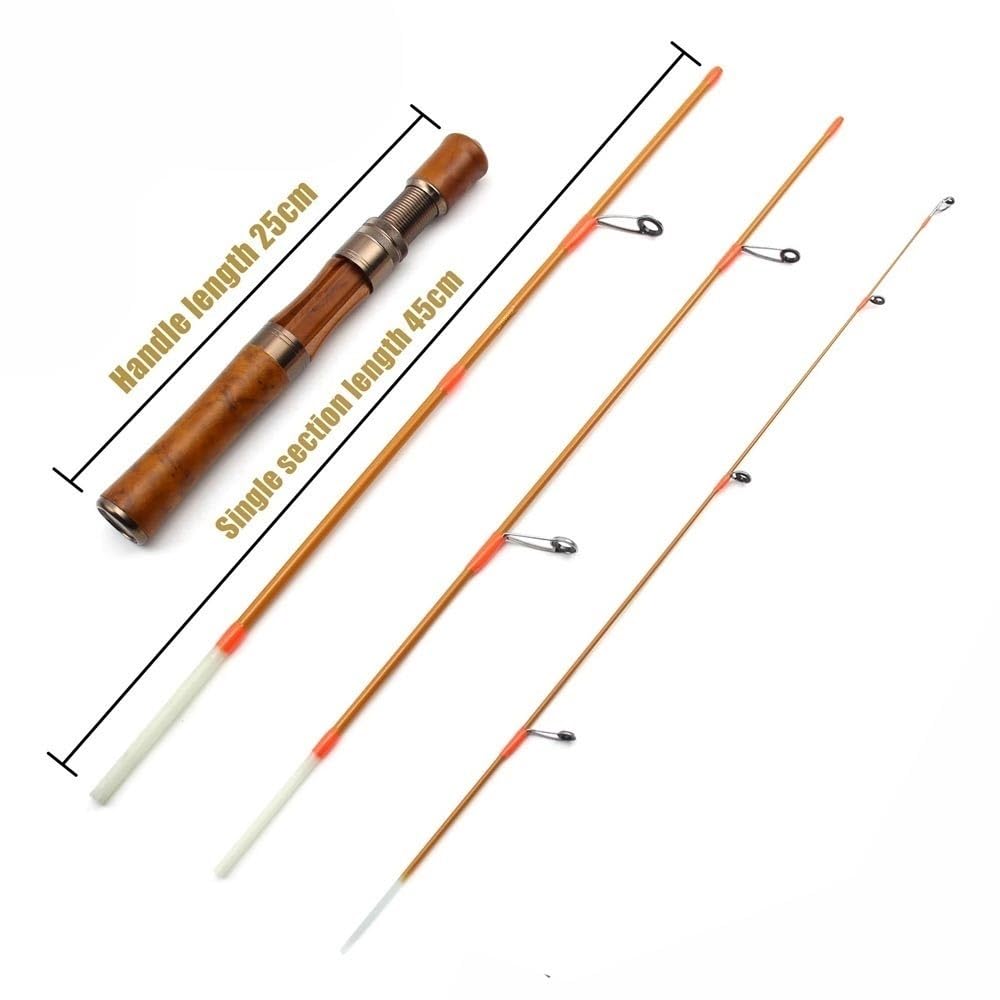 Viajes Caña de Pescar Ultraligera Ul Slow Lure 1,4 m, caña,5 a 8 g con Puntas sólidas ultraligeras for Trucha y Arroyo Agua Dulce