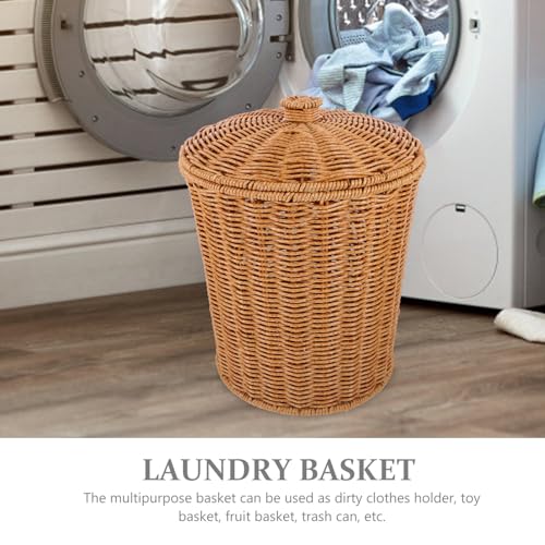 Panier de rangement polyvalent à couvercle rabattable pour jouets