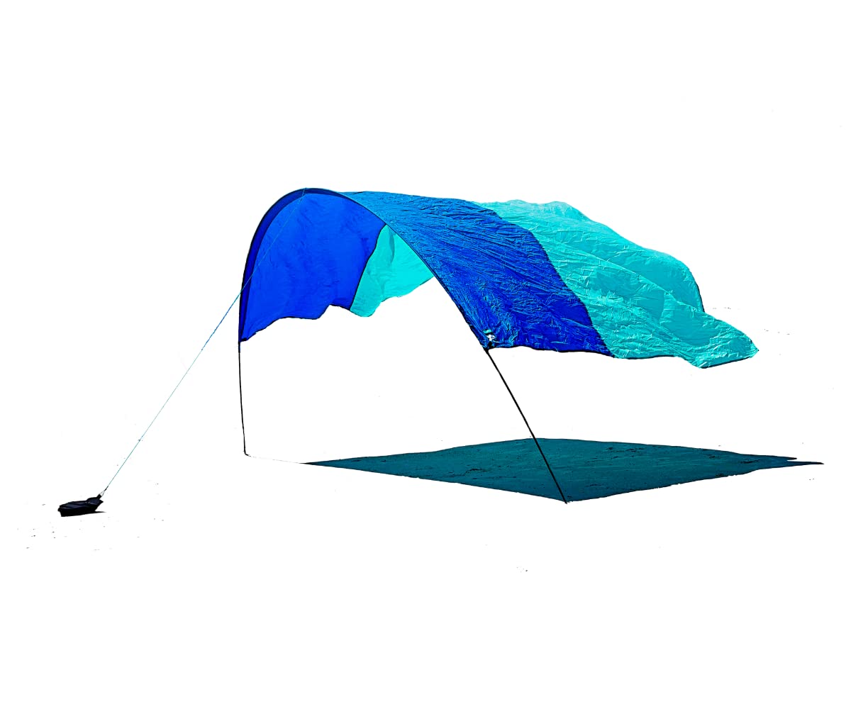 Shibumi Shade® (Previous Generation) - World's Best Beach Shade. The Original Wind Powered® Beach Shade. Lightweight, Easy to Set up and Great for Groups up to 8 People