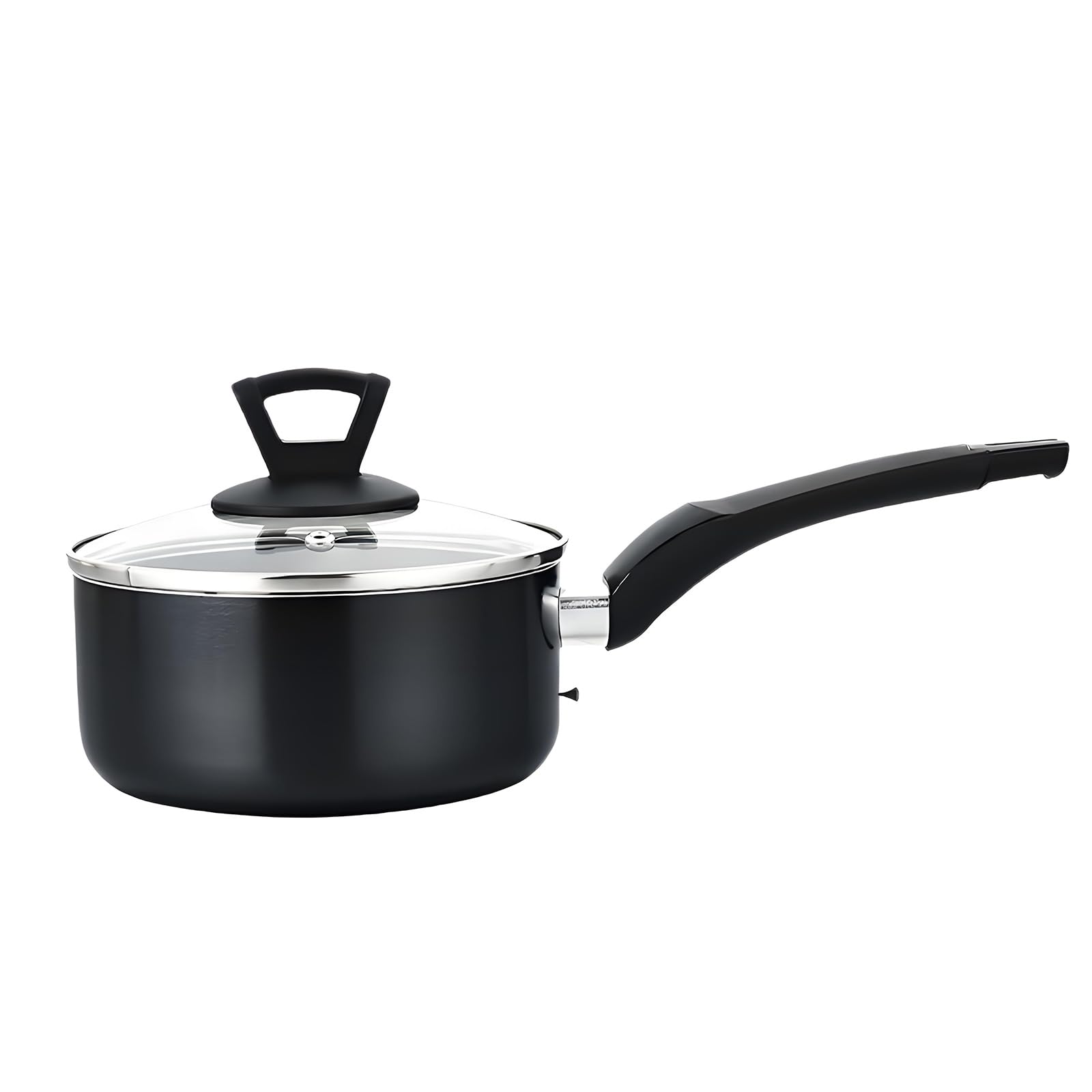 carotoe Aluminum Alloy Nonstick Milk Sauce Pan for and Induction Cooker Saucepan with Ergonomic Handle Multipurpose Small Saucepan