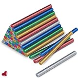 Palos de Pegamento Colores,50 Pcs Mini Barra de Pegamento de Pegamento Caliente de Colores,Barra de Pegamento de Fusión en Caliente con...
