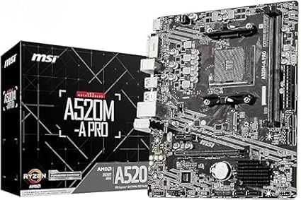 Bundle MS.I A520-A PRO + AM.D Ryzen 5 5500 Processor 6 Cores, DDR4
