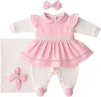 Saida Maternidade Menina Lavínia 05 Peças Roupas de Bebê