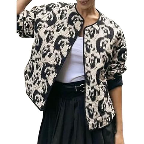Floral Quilted Cropped Puffer Jacket Cover
