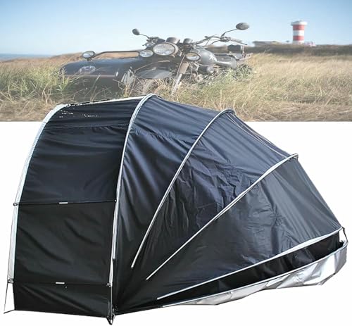 VYUJHNBG Tenda da tettoia per Moto sospesa, Garage per Tenda da rimessaggio per Moto, Copertura per Moto con Guscio Semi-Spirale