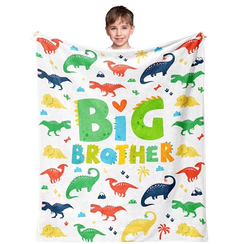 JUCIPAY Big Brother Gift for Boy/Toddlers Gifts for Big Brother of New Baby Blanket 50x40
