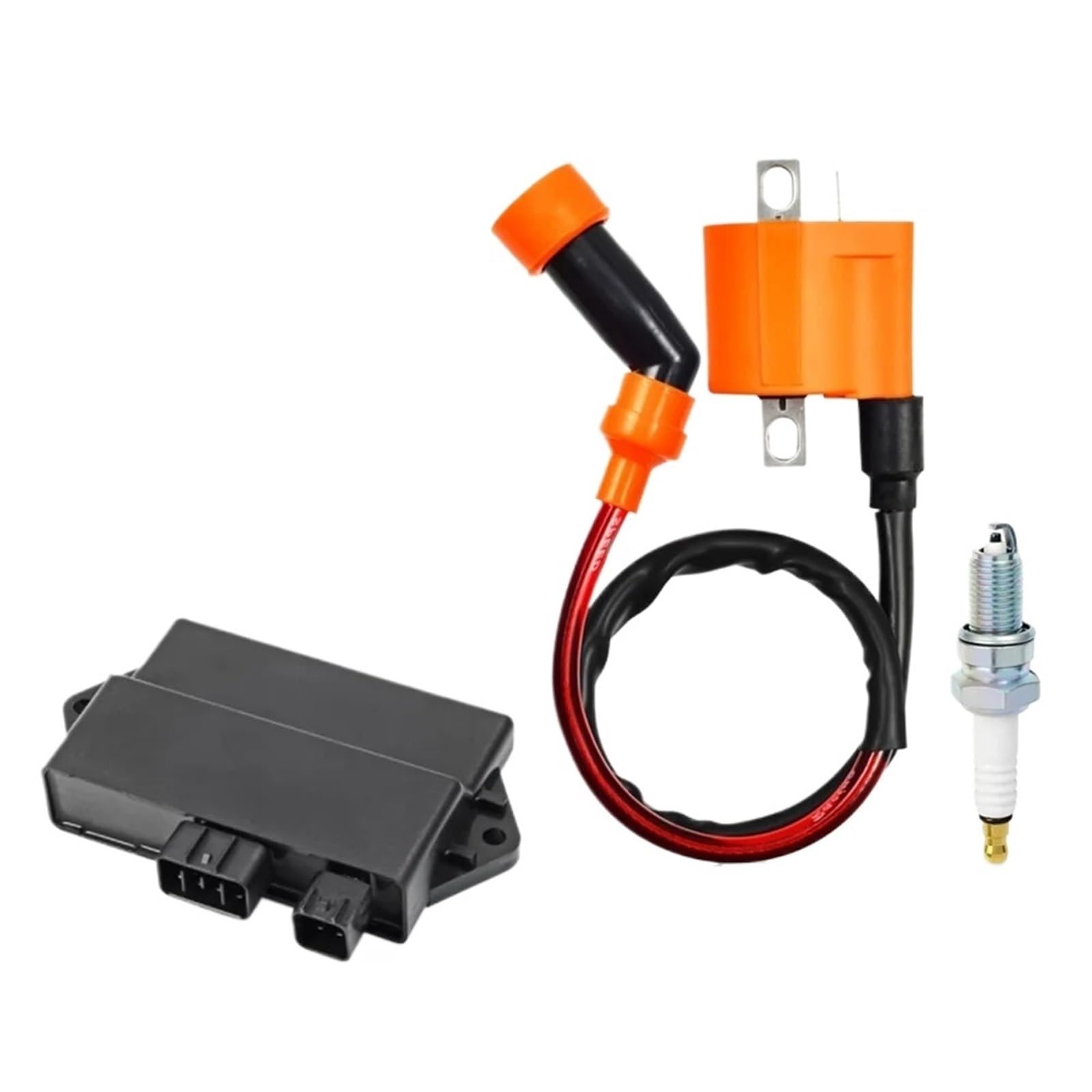 Genérico para Raptor 350 para YFM350 para Warrior para YFM350X Bobina De Encendido Y Encendedor CDI Bujía 5YT-85540-00-00 Bobina Encendido para Motocicleta