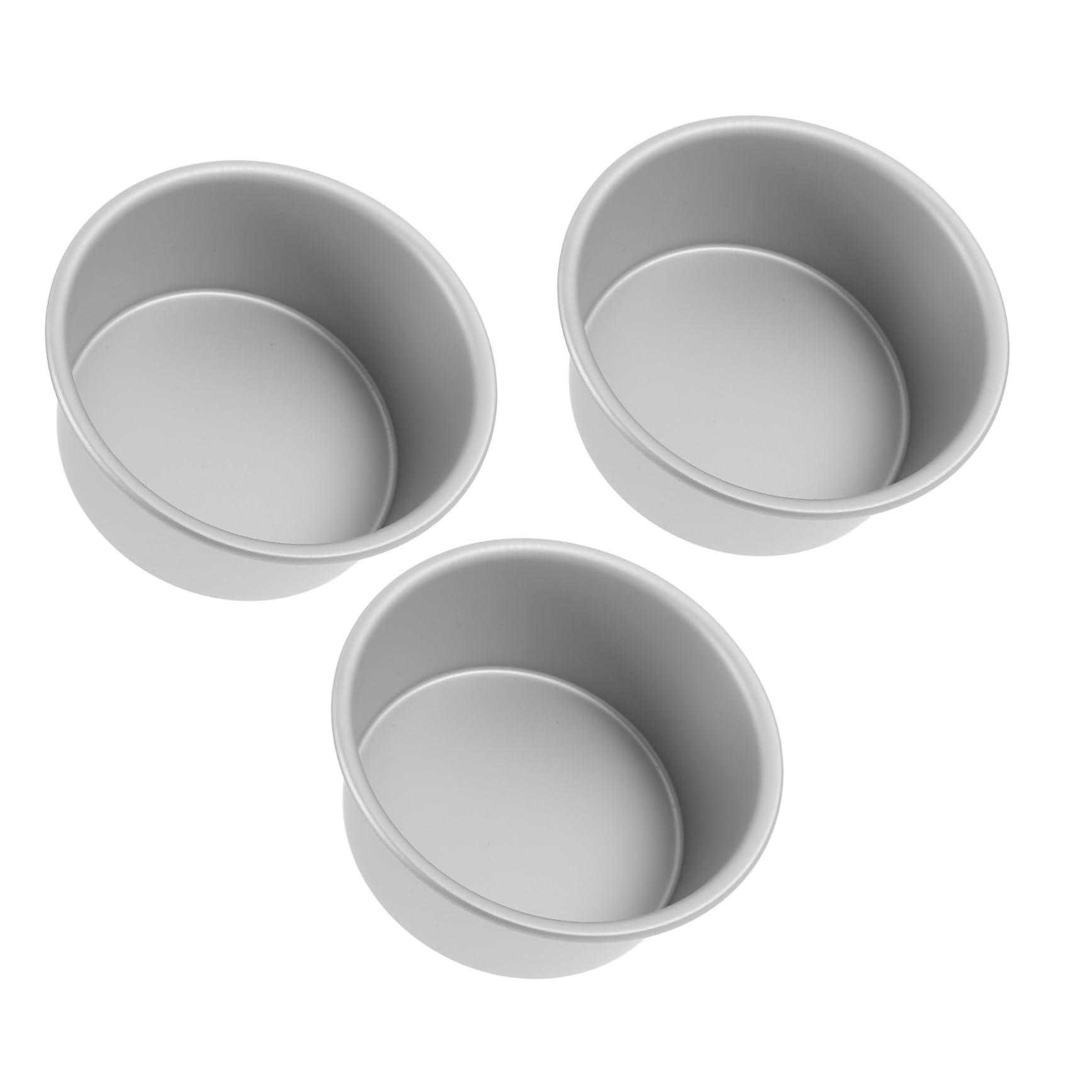 Luxshiny 3pcs Round Cake Tins Aluminum Alloy Baking Non Stick Chiffon Cake Pans and Easy to Clean for Everyday Baking and Treats