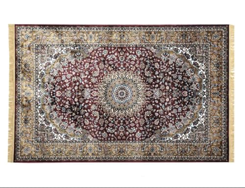 Image of Luxury Silk Carpet 5 x 7 FEET for Living Room or Bedroom, Made with Premium Silk, Perfect for Elegant Interiors Comfort and Timeless Design
