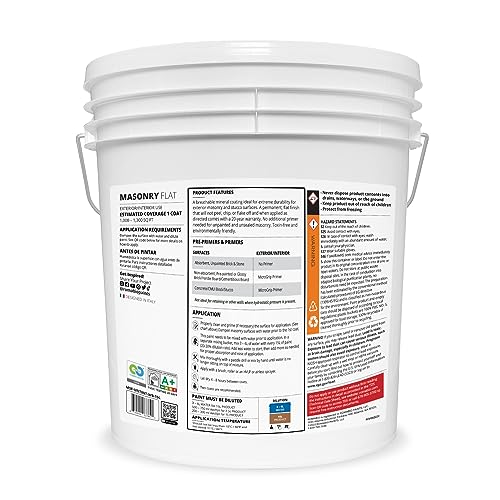 image for Romabio Masonry Flat, Italian Mineral Paint, Brick, Stone & Cementitio
