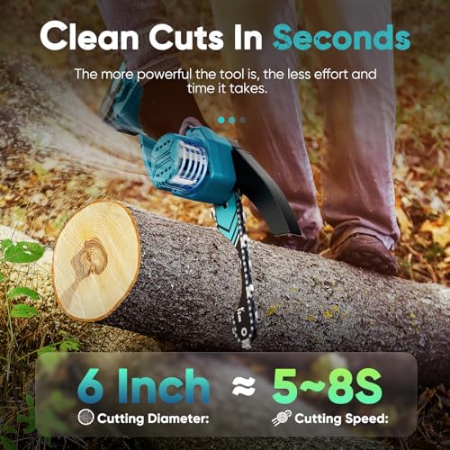 Hopto MR6504 Mini Chainsaw, 6-Inch Chain Saw thumb #3