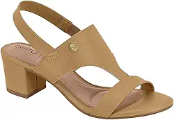 Sandália Beira Rio Feminina Elástico Calce Fácil Napa Tiras Conforto Original Dia a Dia