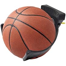 Jolitac Wall Mounted Ball Holder Display Sports Balls Storage and Decoration Shelf Black Self-Sticking Claw Racks