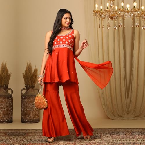 Image of Globus Women Co-ord Set (GS567530 Orange M)