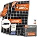 Produktbild Solarway® All In One Balkonkraftwerk mit Speicher 2000W komplett Steckdose - 3,2 kWh Anker Solix 2 PRO Speicher - Solaranlage Komplettset - 500W Solarmodule & Anker Speicher & Zubehör