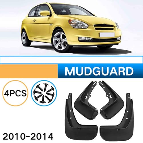 Salpicaduras de vehículos para Hyundai Accent 2010-2014, protección resistente 3