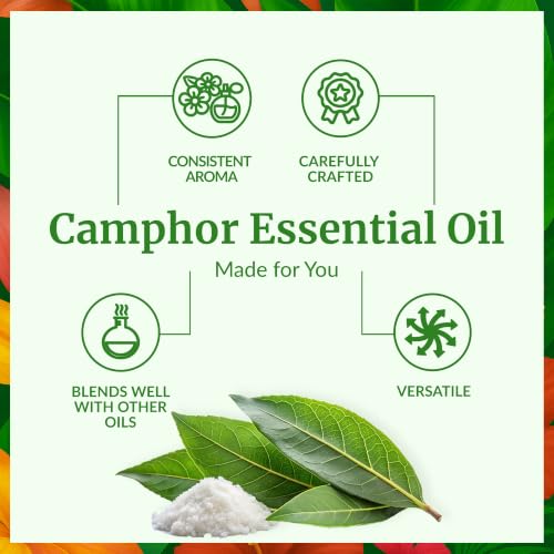 Image of SVA Camphor Essential Oil, Huge Bottle, Large Size, 32 Fl Oz (946 ml) | Camphor Oil for Diffuser, Humidifier, Steam, Spray, Body Massage, Hair, Skin, Soap Making, Candle Making & DIY Blending