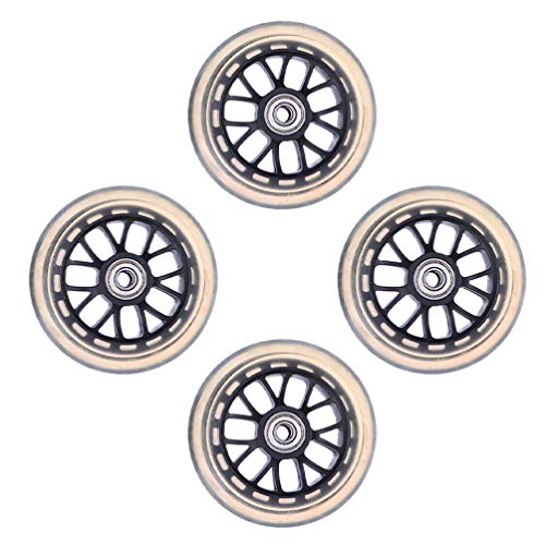 TEHAUX 4 peças de rodas de bagagem, rodas de scooter, resistentes ao desgaste, mala de bagagem, roda