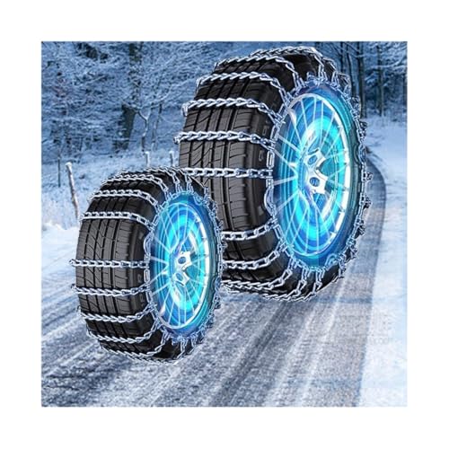 285 オフロード車用横滑り防止チェーン トラック用スノーチェーン スノータイヤチェーン 、高級SUV用横滑り防止チェーン、オフロード車用の厚く暗号化されたスノータイヤ タイヤチェーン 車のタイヤ用スノーチェーン、スノーチェーン 2個 285/75R16のサムネイル