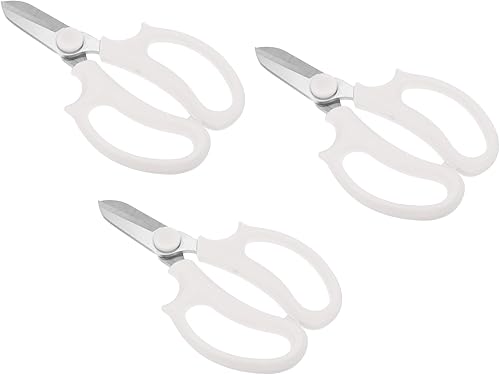 PATIKIL Tijeras florales, 3 tijeras de jardín, tijeras de podar de jardinería, tijeras de podar con mango de agarre cómodo para recortar plantas,