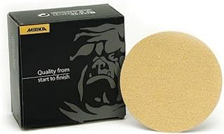 Mirka Bulldog Gold Abrasive Discs 5" Hook And Loop No Hole 220 Grit (50 Count)