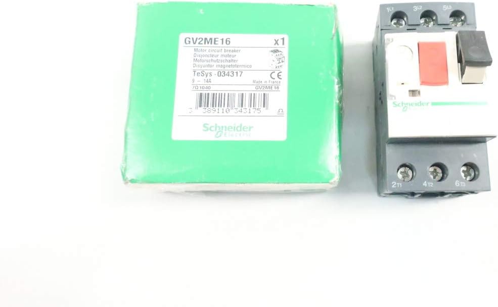 SCHNEIDER GV2ME16 Manual Motor Starter 9-14A AMP 10HP D630172