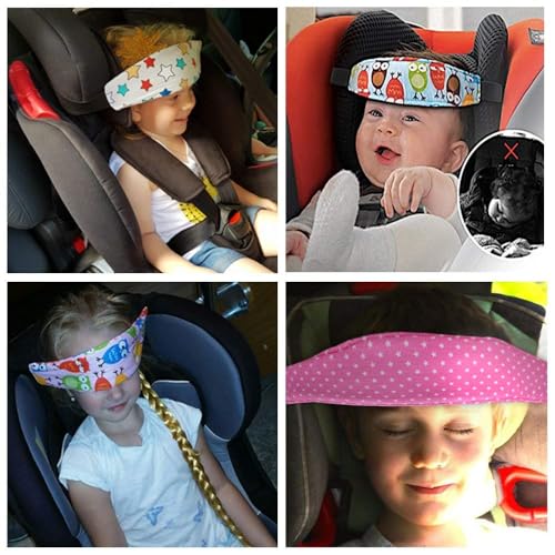 image for Luckyiren Head Support for Stroller Car Seat - Head Band Strap Headres
