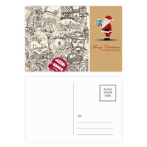 Cartes postales de Noël Londres Royaume-Uni pour collection et correspondance