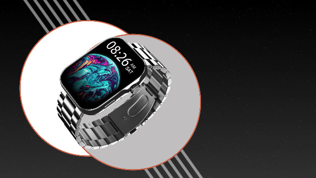 Noise ColorFit Ultra 3 Smartwatch - Glossy Silver (Elite Edition)