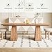 LITTLE TREE Dining Table for 6 People, Wooden Table, Rectangle Furniture with Heavy Duty Legs, Modern Kitchen Table for Home, Dining Room, Oak