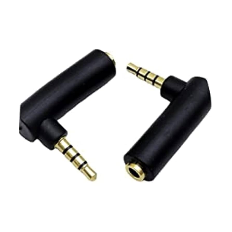 Amazon | 3.5mmステレオミニプラグ L字型 1個セット 4極 3.5mm L