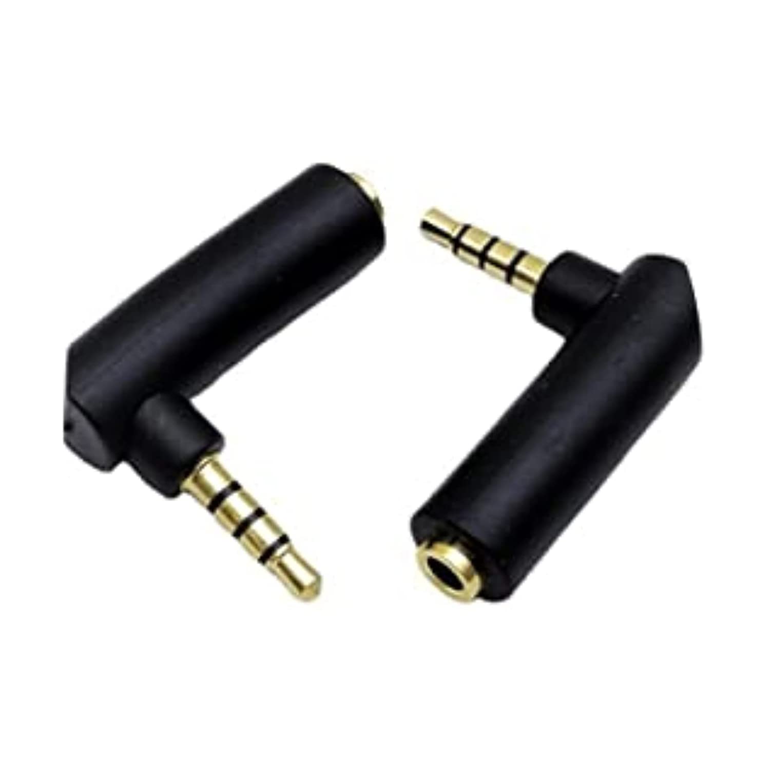 Amazon | 3.5mmステレオミニプラグ L字型 1個セット 4極 3.5mm L型変換