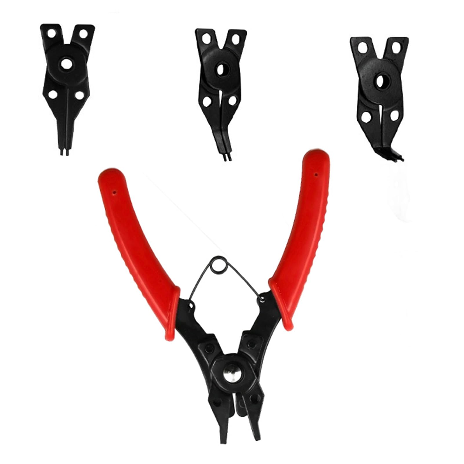 Rgybao As Picture Shown 4 In 1 Snapped Rings Pliers Plier Set Combination Retaining Clip Jewelry Circlip Pliers Internal External Rings Remover